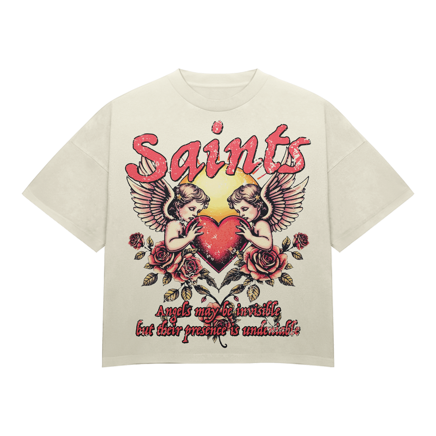 Saints Angel Graphic Tee Shirt