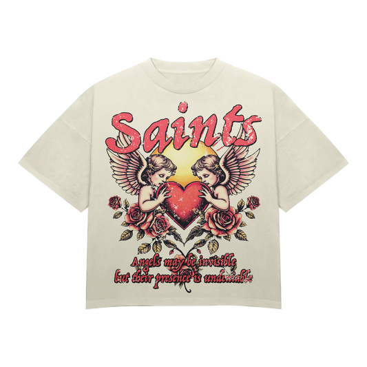 Saints Angel Graphic Tee Shirt